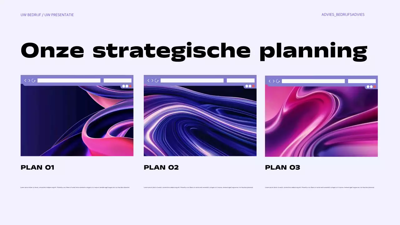 paarse moderne zakelijke presentatie