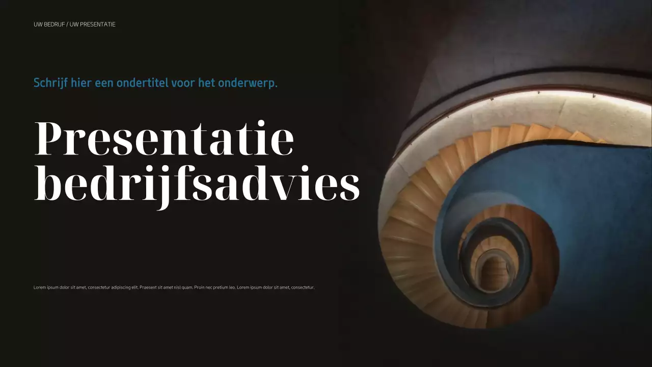 zwarte moderne zakelijke presentatie