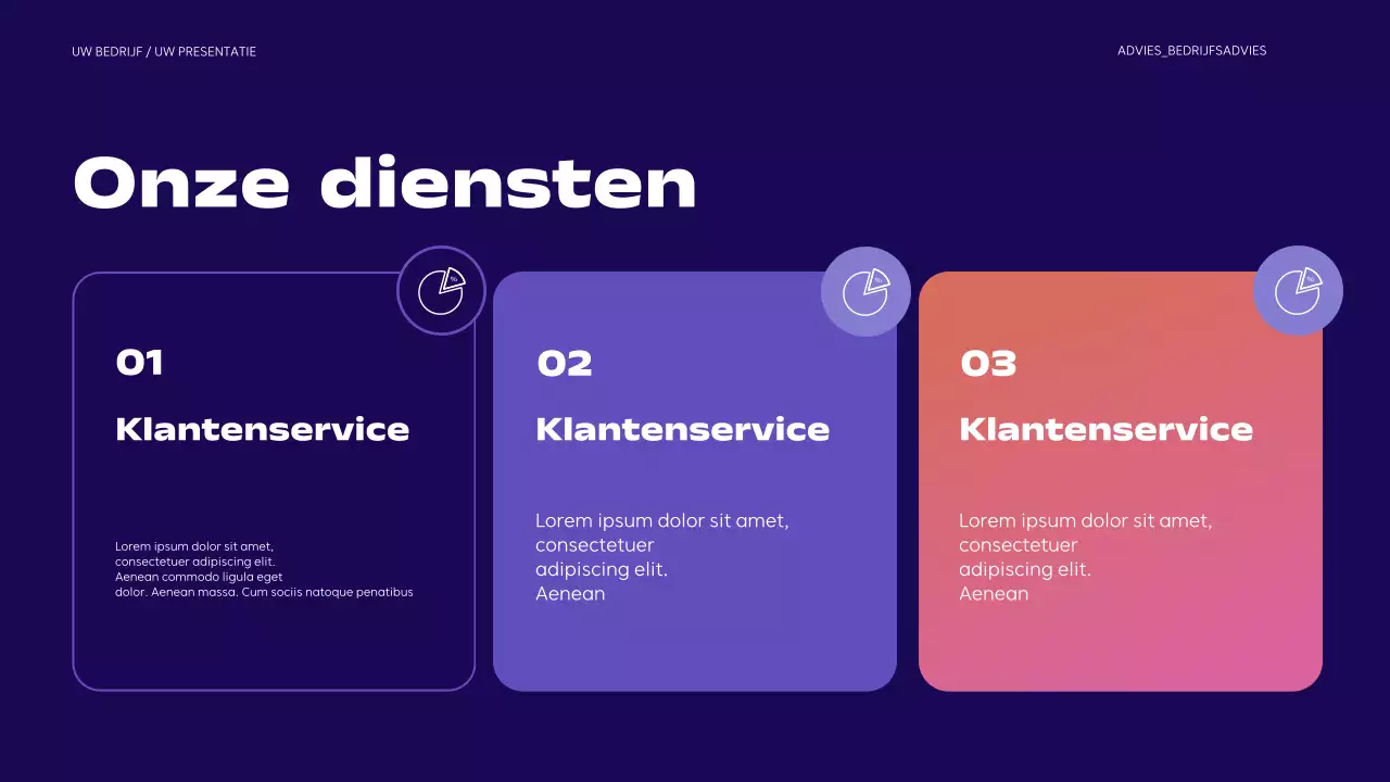 paarse moderne zakelijke presentatie