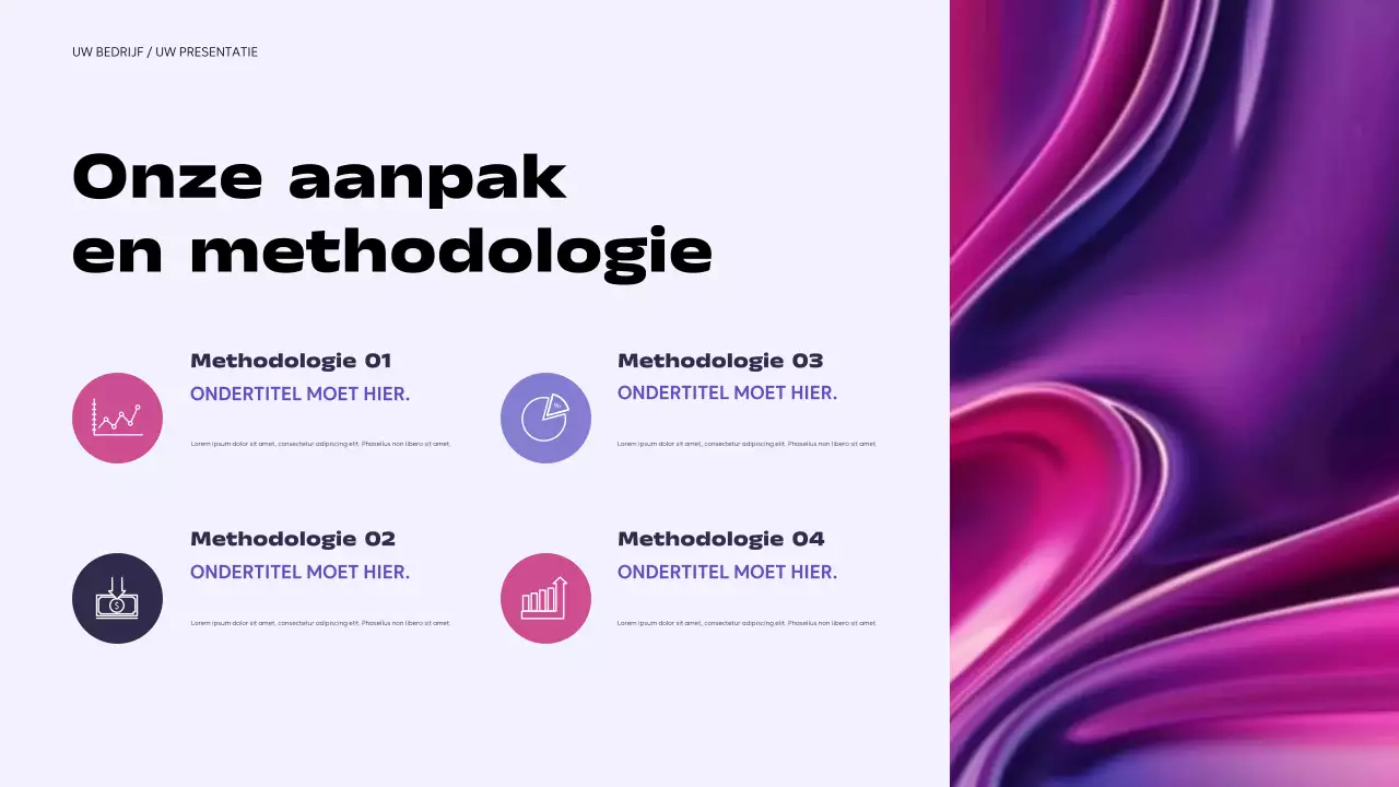 paarse moderne zakelijke presentatie
