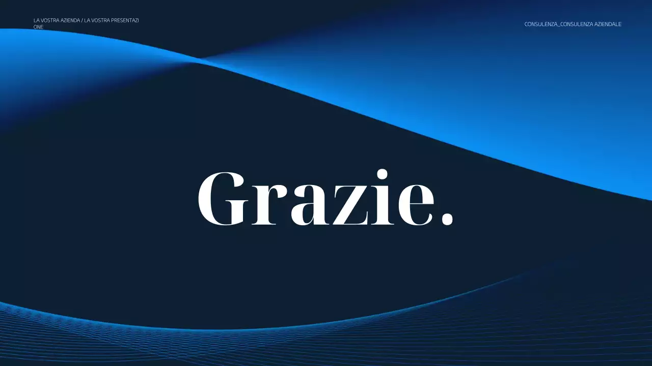 presentazione aziendale moderna nera