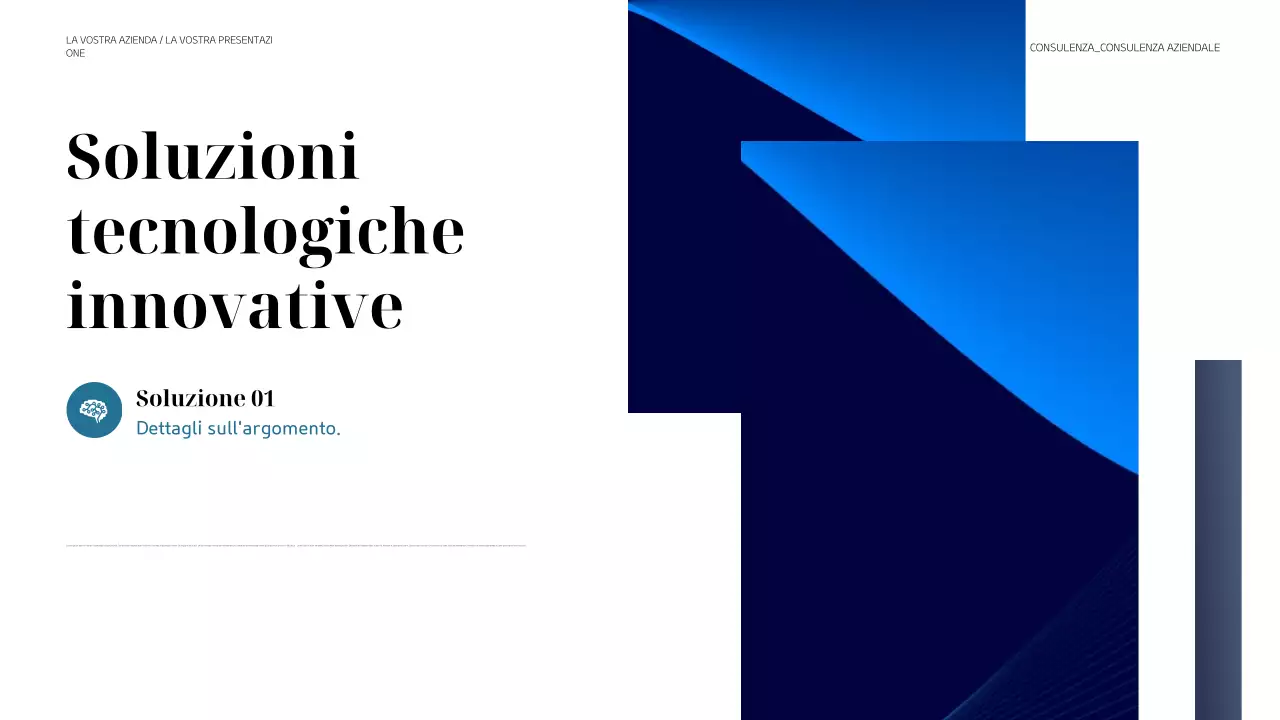 presentazione aziendale moderna nera