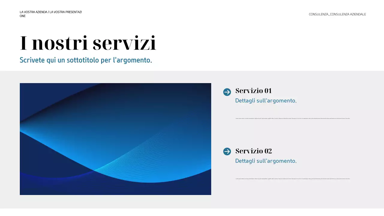 presentazione aziendale moderna nera