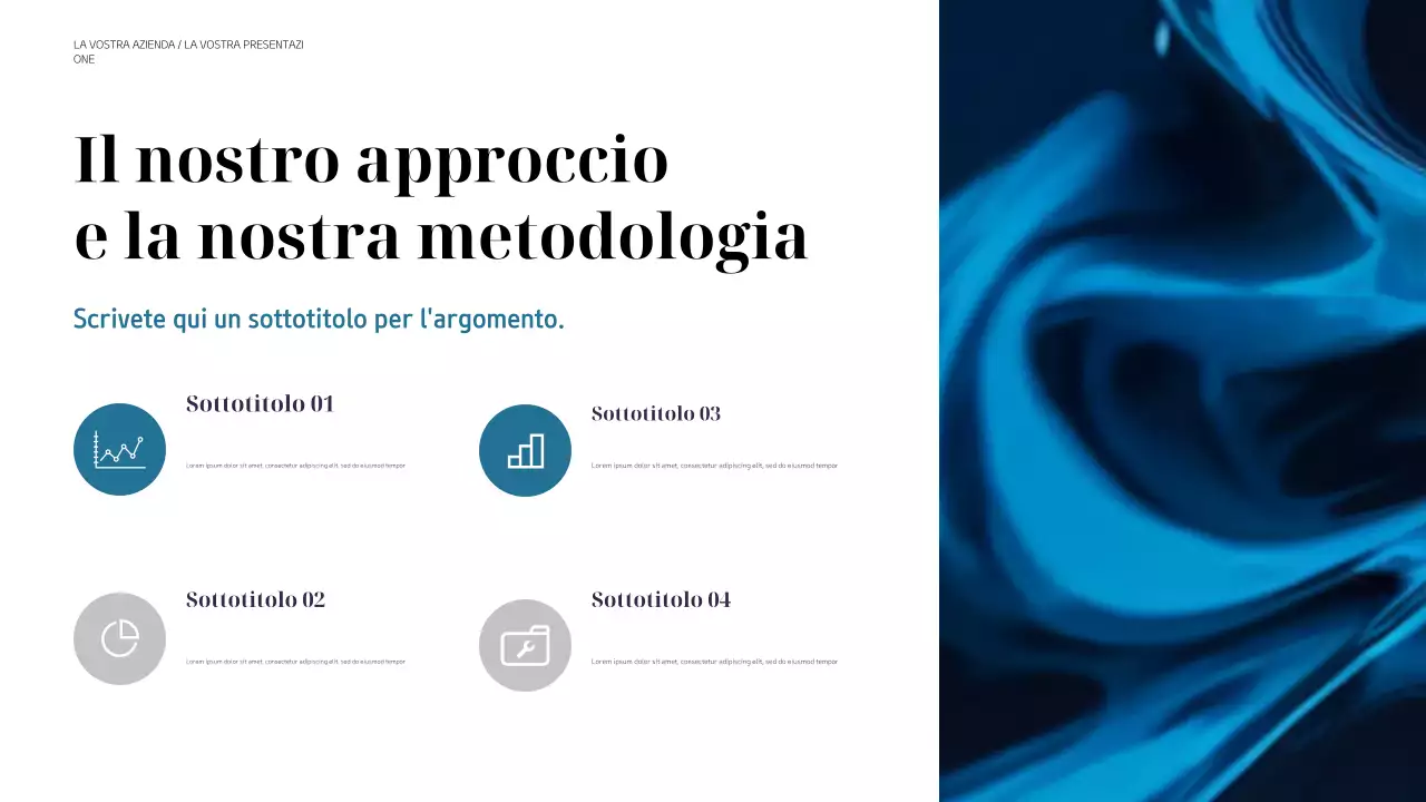 presentazione aziendale moderna nera