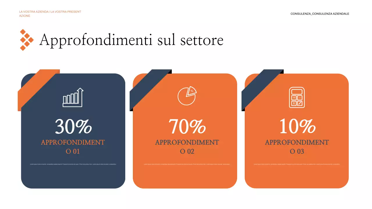 presentazione aziendale moderna arancione