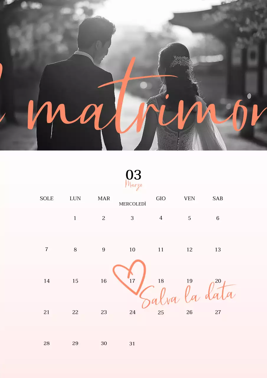 Invito di nozze semplice in bianco e nero