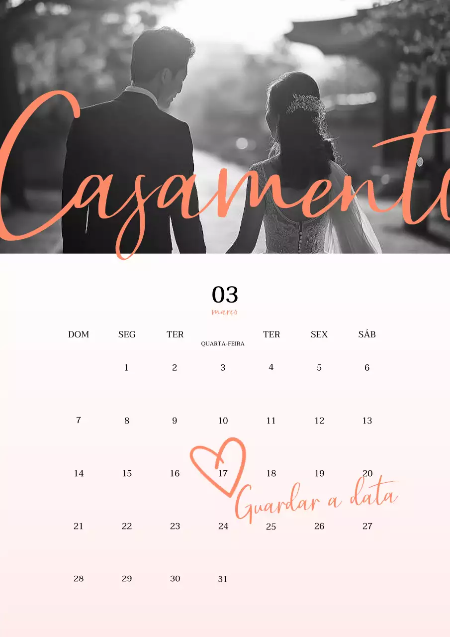 Convite de casamento simples preto e branco