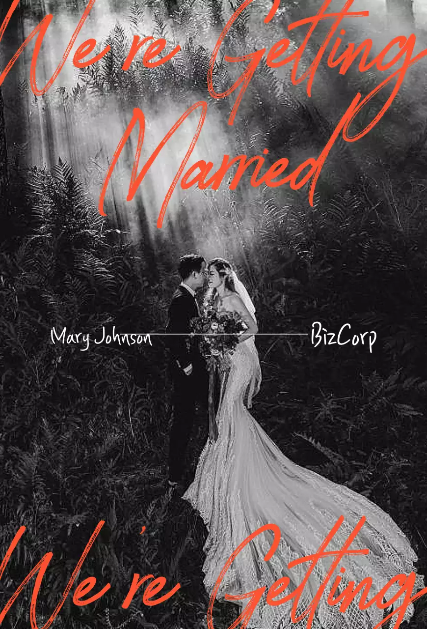 Convite de casamento clássico preto e branco