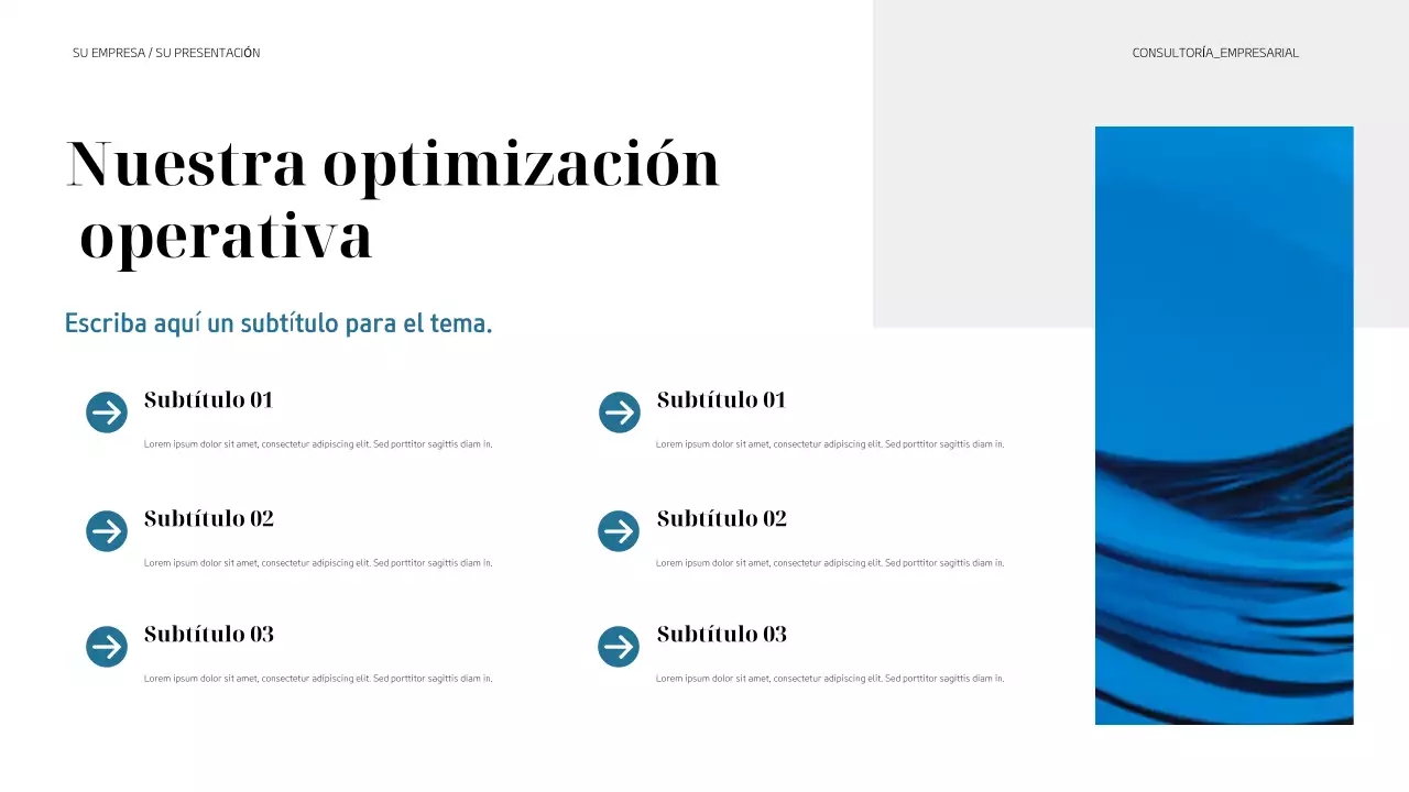 presentación empresarial moderna en negro