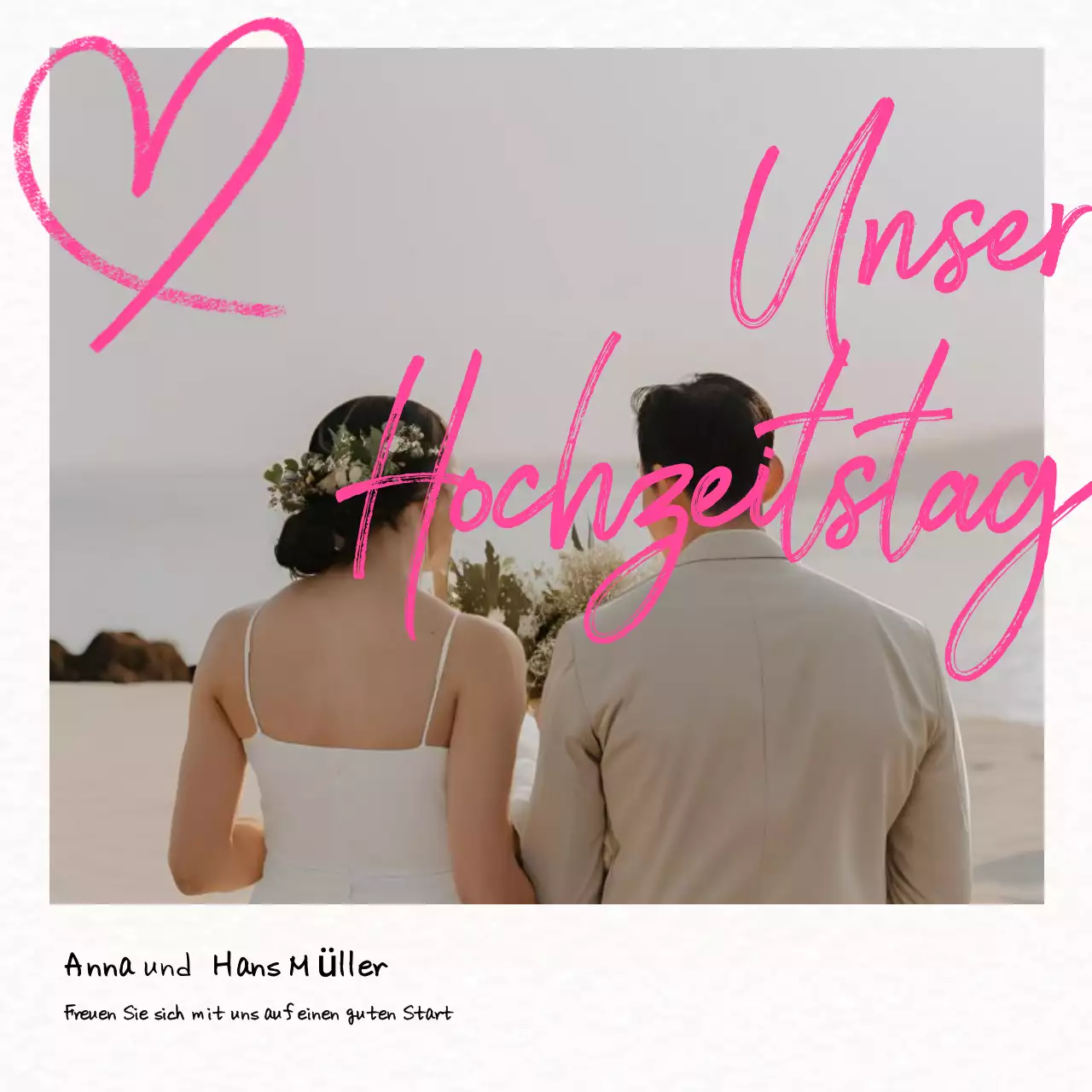 rosa elegante hochzeitseinladung