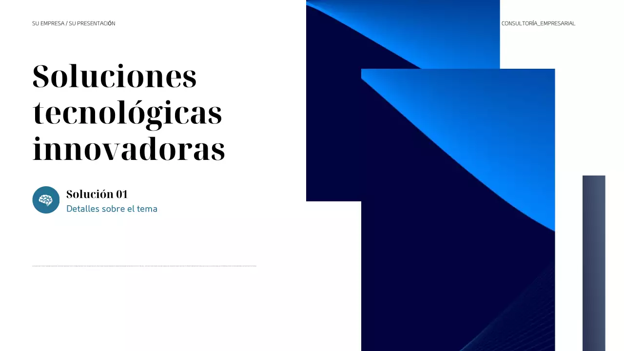 presentación empresarial moderna en negro