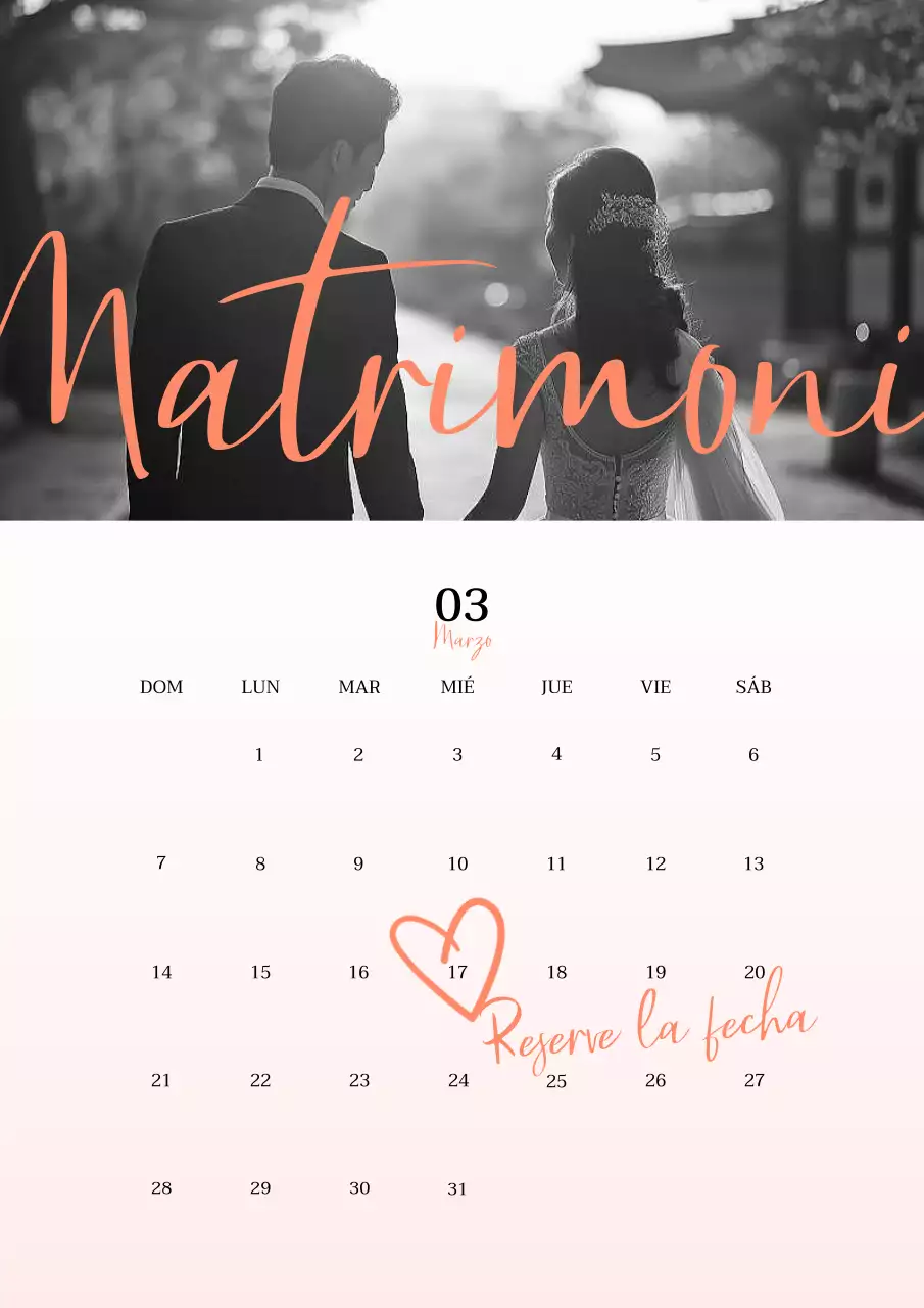 Invitación de boda sencilla en blanco y negro