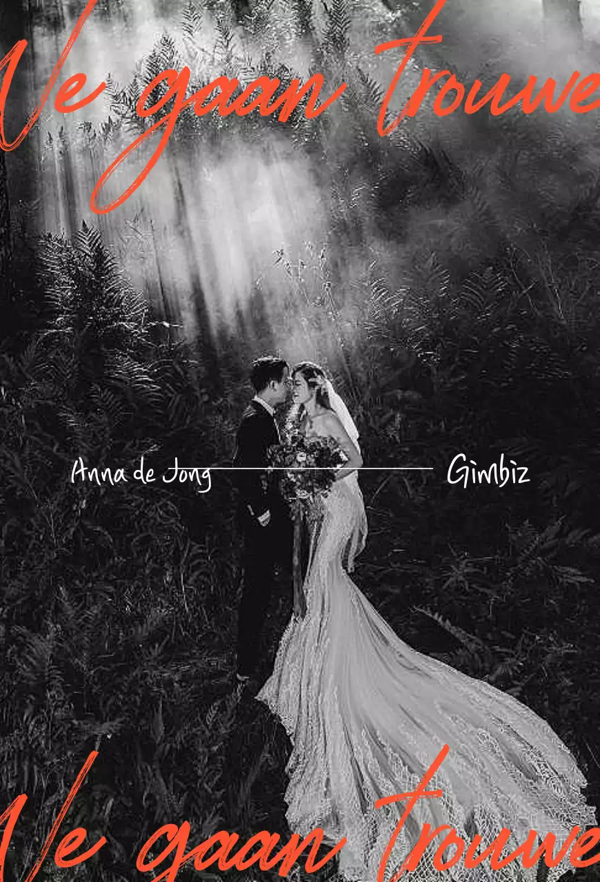 Zwart-witte klassieke huwelijksuitnodiging