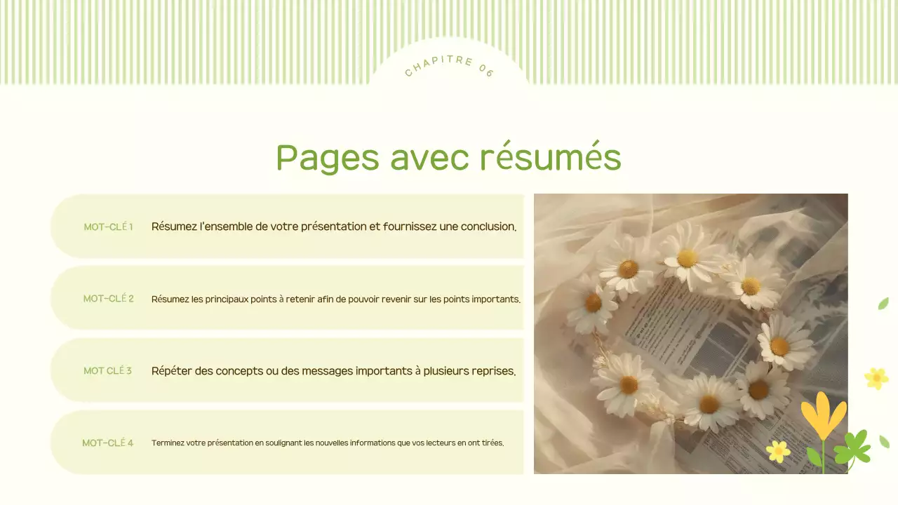 Un joli fond d'écran de fleurs printanières aux tons citron vert et jaune