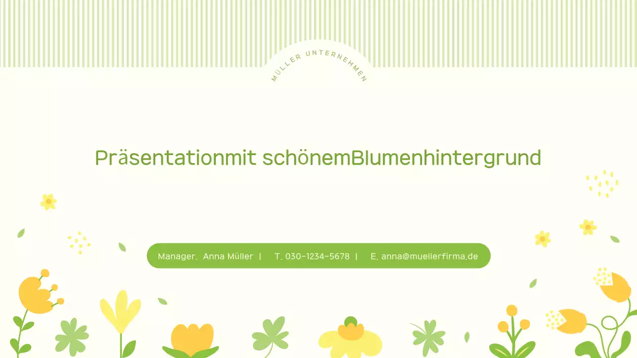 Ein süßer Frühlingsblumen-Hintergrundplan in Limettengrün und Gelb