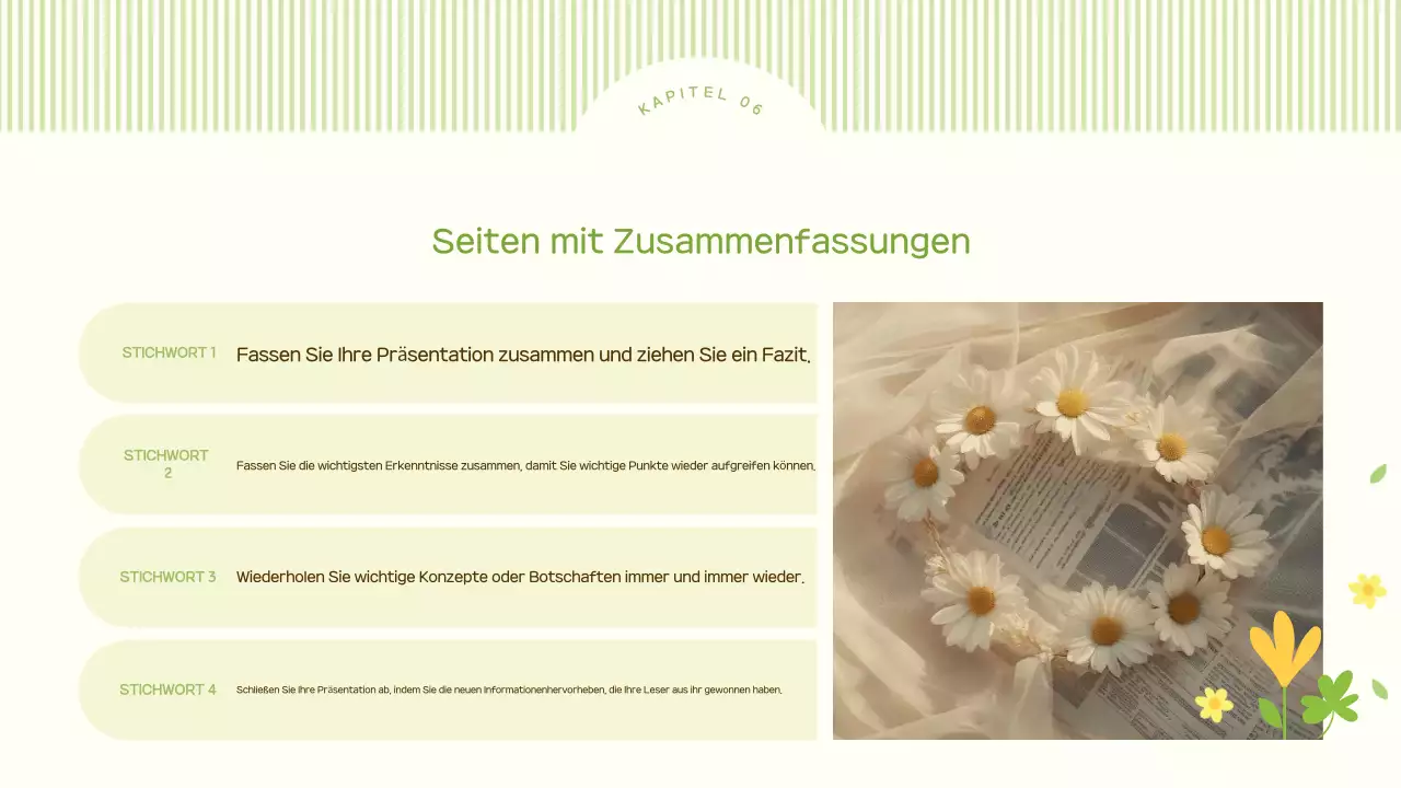 Ein süßer Frühlingsblumen-Hintergrundplan in Limettengrün und Gelb