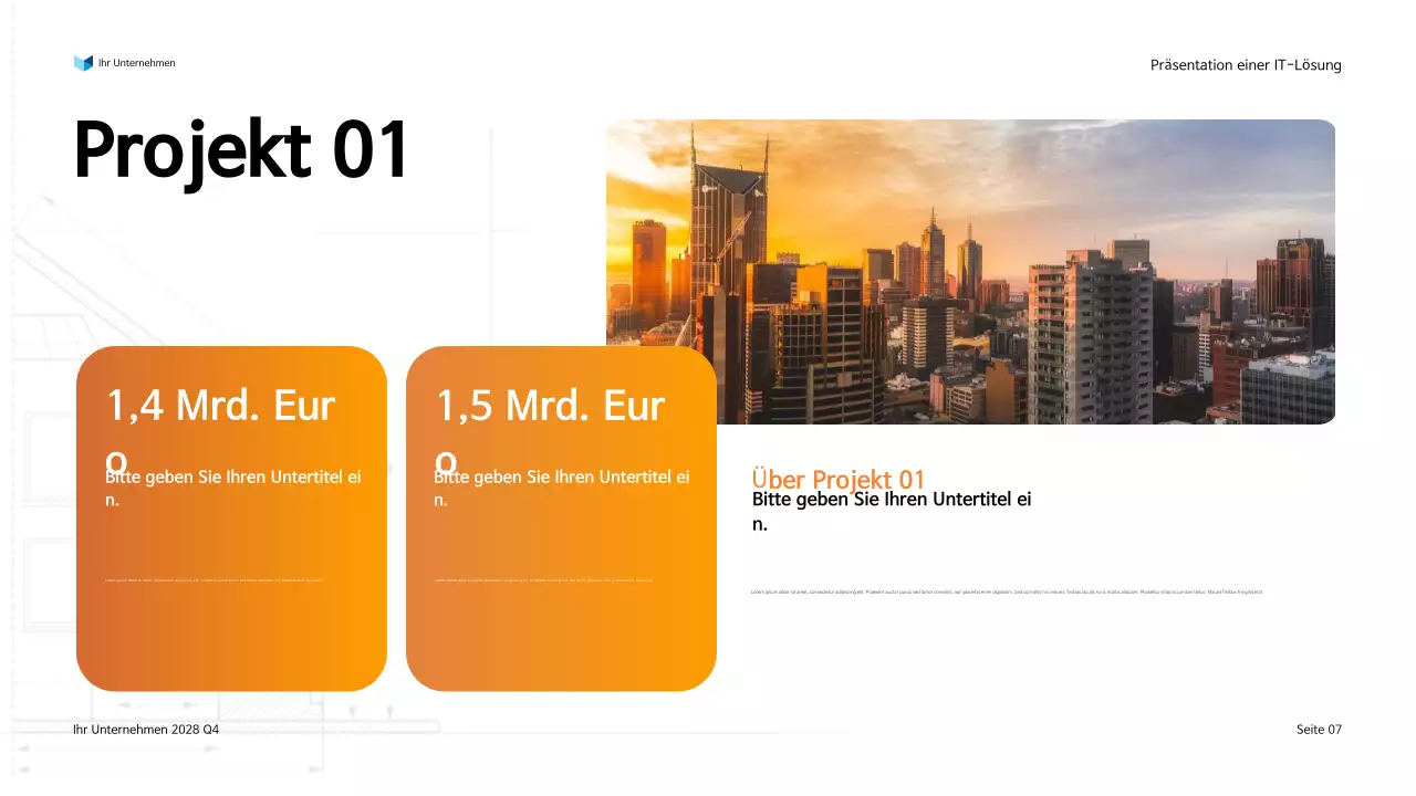 Präsentation der modernen IT-Lösung von Orange