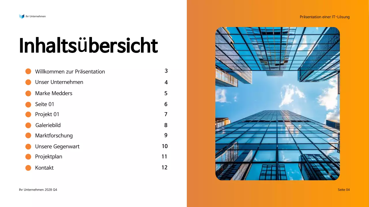 Präsentation der modernen IT-Lösung von Orange