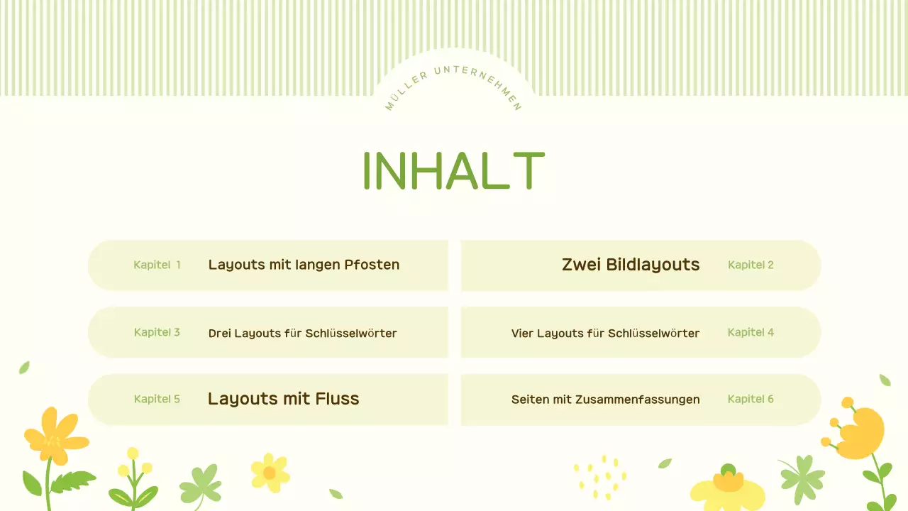 Ein süßer Frühlingsblumen-Hintergrundplan in Limettengrün und Gelb