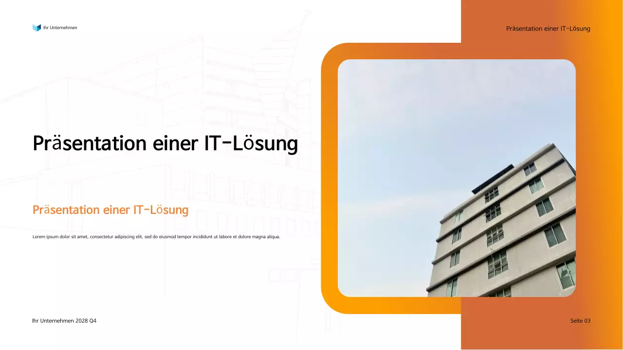 Präsentation der modernen IT-Lösung von Orange