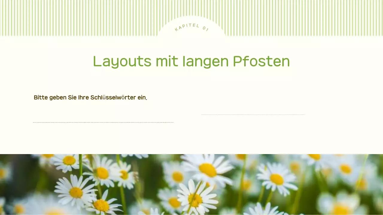 Ein süßer Frühlingsblumen-Hintergrundplan in Limettengrün und Gelb