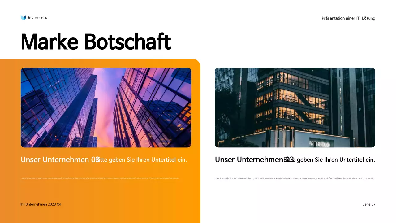 Präsentation der modernen IT-Lösung von Orange