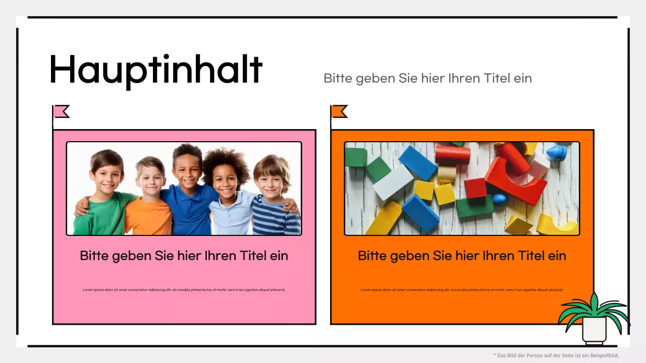 Rosa kreative verspielte Innenraumrenovierung für Kinderzimmer Präsentation