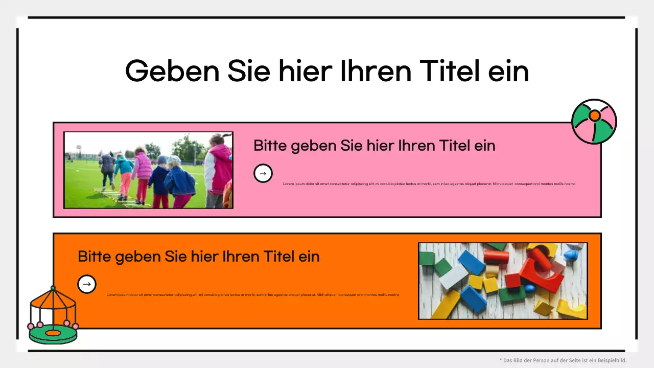 Rosa kreative verspielte Innenraumrenovierung für Kinderzimmer Präsentation