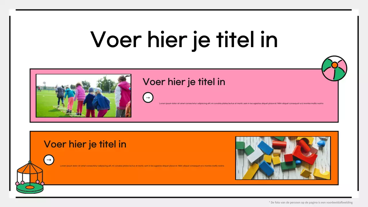 Roze creatieve speelse kinderkamer interieur renovatie presentatie