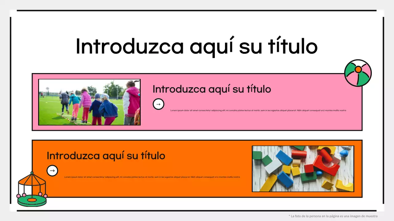 Presentación de renovación interior de habitación infantil creativa y lúdica en color rosa