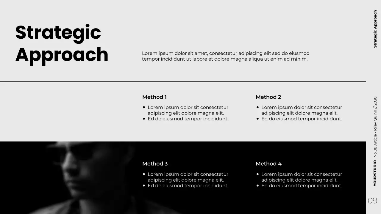 Modern Minimalist Strategic Content Marketing Presentation