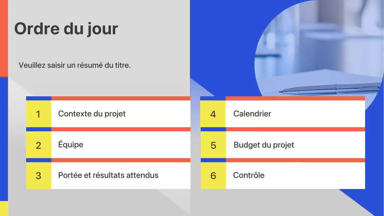 Présentation de lancement d'entreprise géométrique colorée