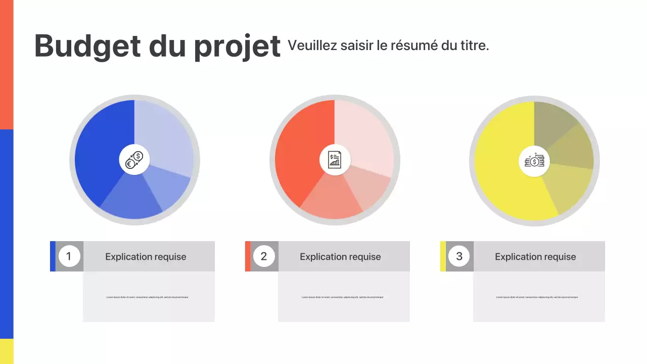 Présentation de lancement d'entreprise géométrique colorée