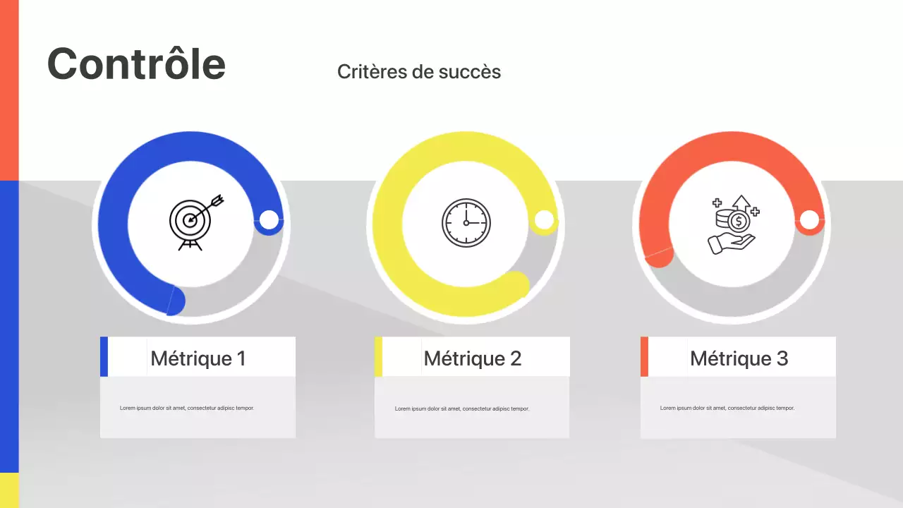 Présentation de lancement d'entreprise géométrique colorée