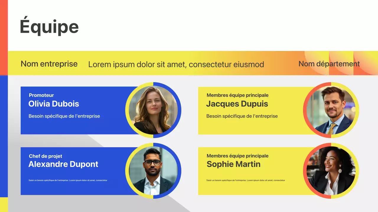 Présentation de lancement d'entreprise géométrique colorée