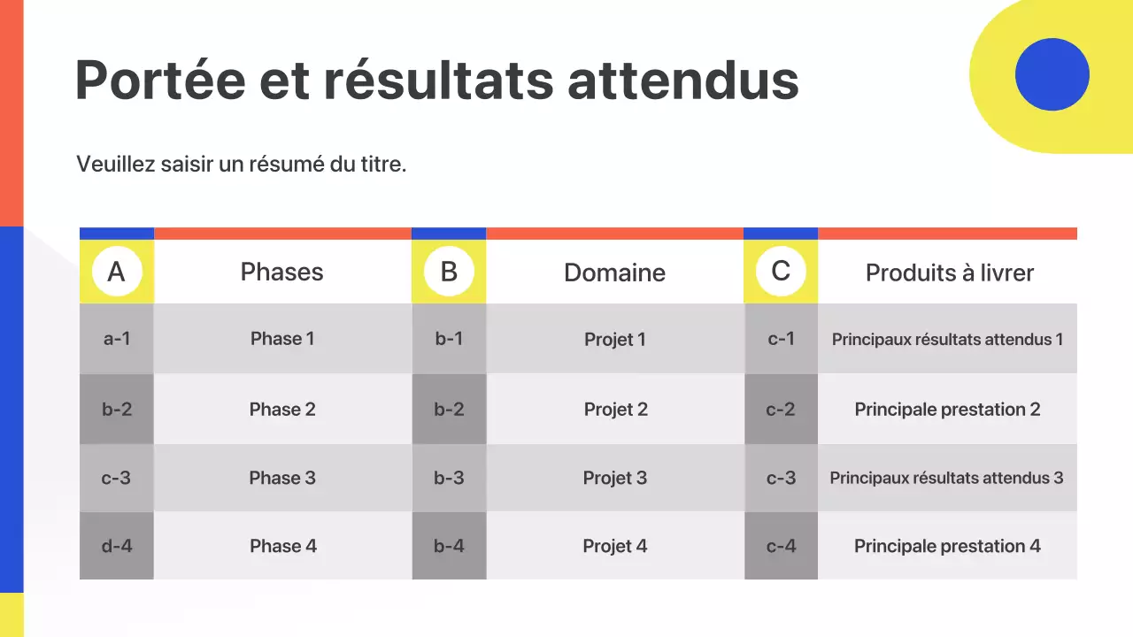 Présentation de lancement d'entreprise géométrique colorée