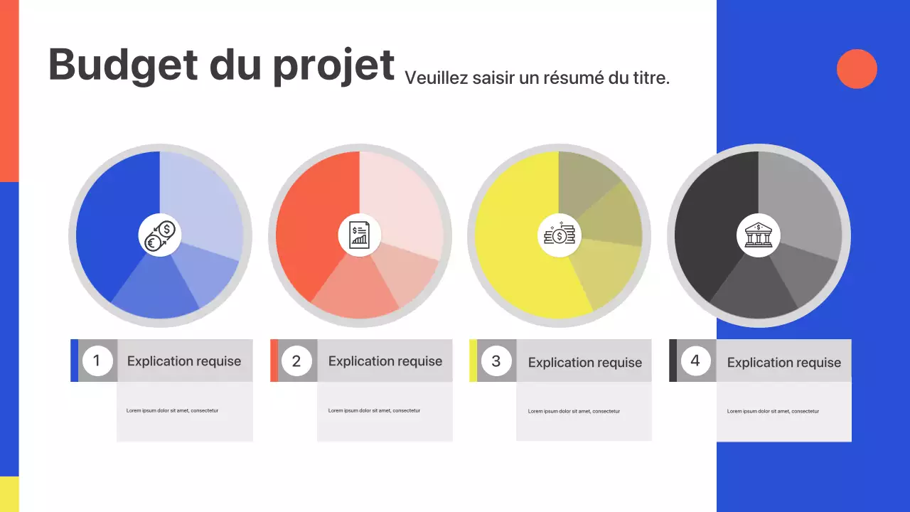 Présentation de lancement d'entreprise géométrique colorée