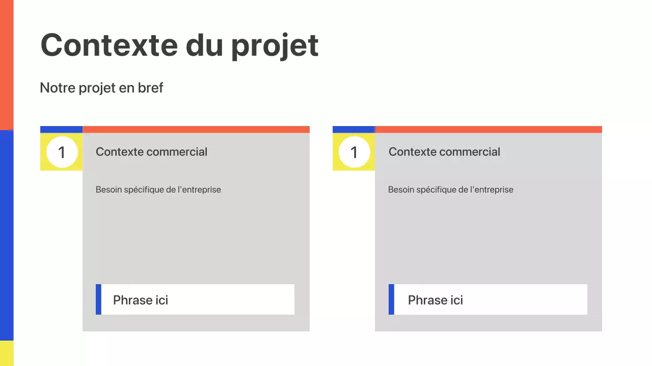Présentation de lancement d'entreprise géométrique colorée