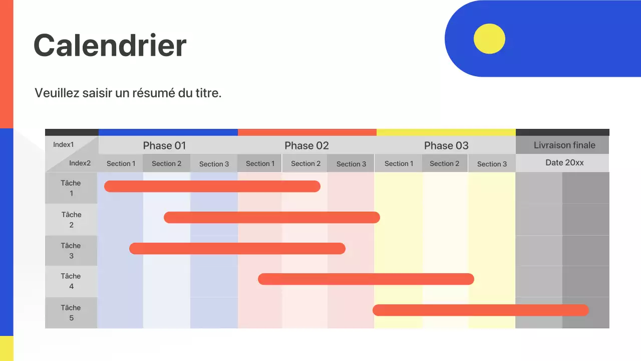 Présentation de lancement d'entreprise géométrique colorée