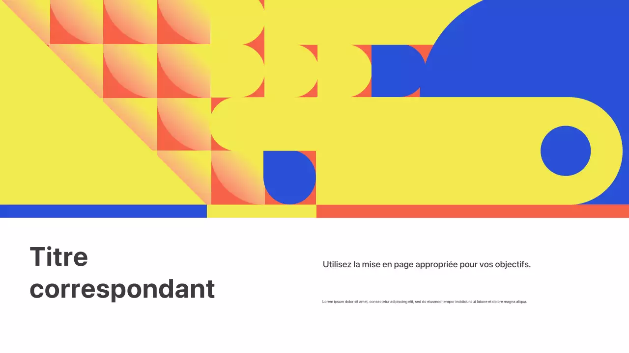 Présentation de lancement d'entreprise géométrique colorée