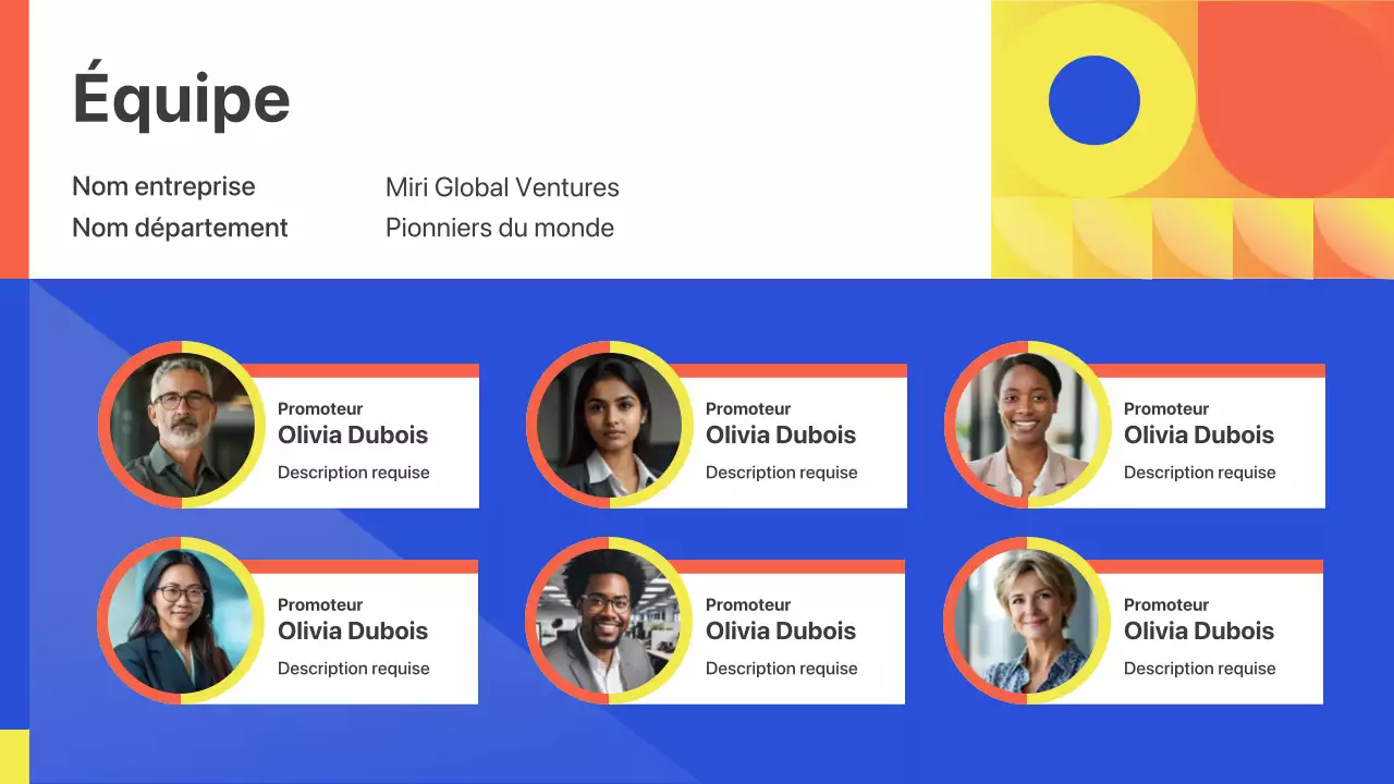 Présentation de lancement d'entreprise géométrique colorée