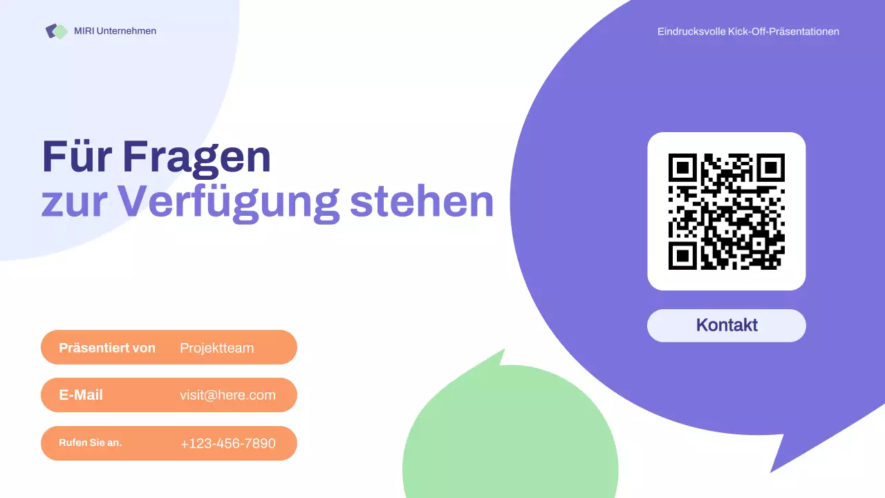 Purple Orange Grundlegende Kick-off-Meetings Präsentation