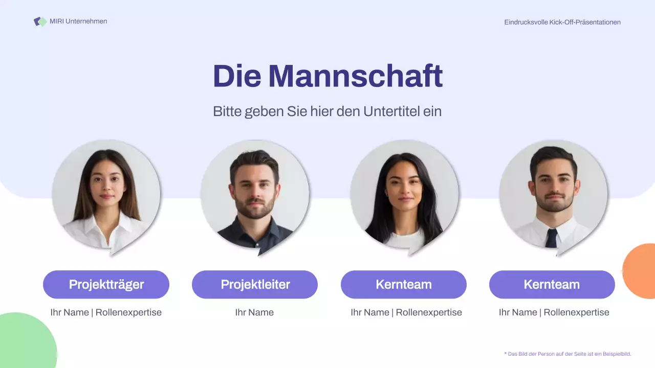 Purple Orange Grundlegende Kick-off-Meetings Präsentation