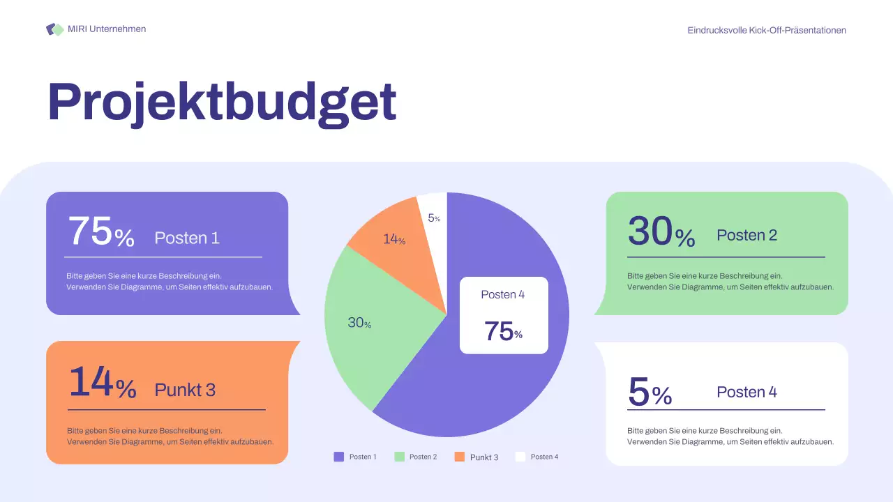 Purple Orange Grundlegende Kick-off-Meetings Präsentation