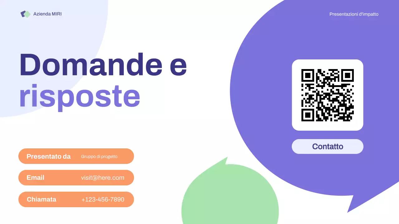 Presentazione delle riunioni di avvio di base viola-arancione