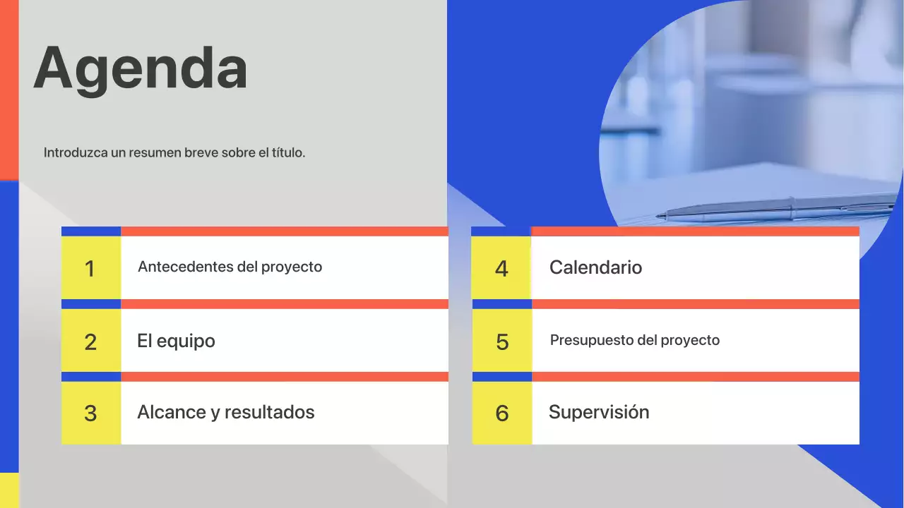 Presentación de lanzamiento de reunión empresarial geométrica colorida