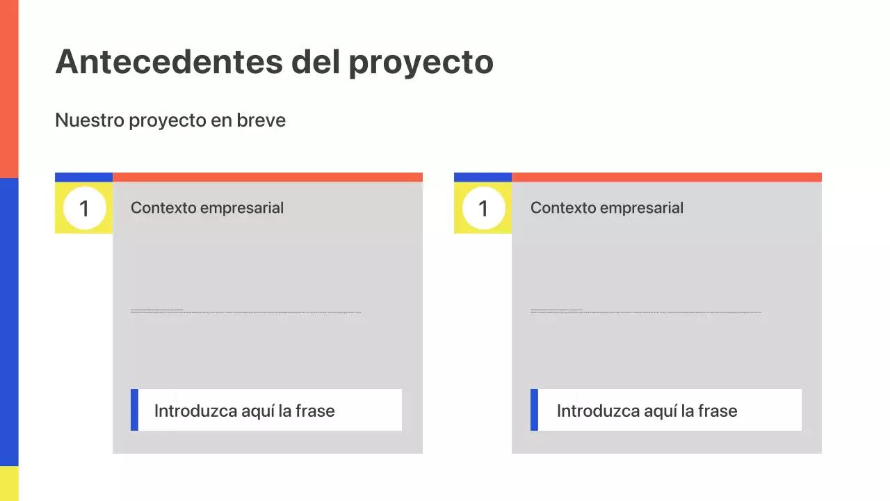 Presentación de lanzamiento de reunión empresarial geométrica colorida