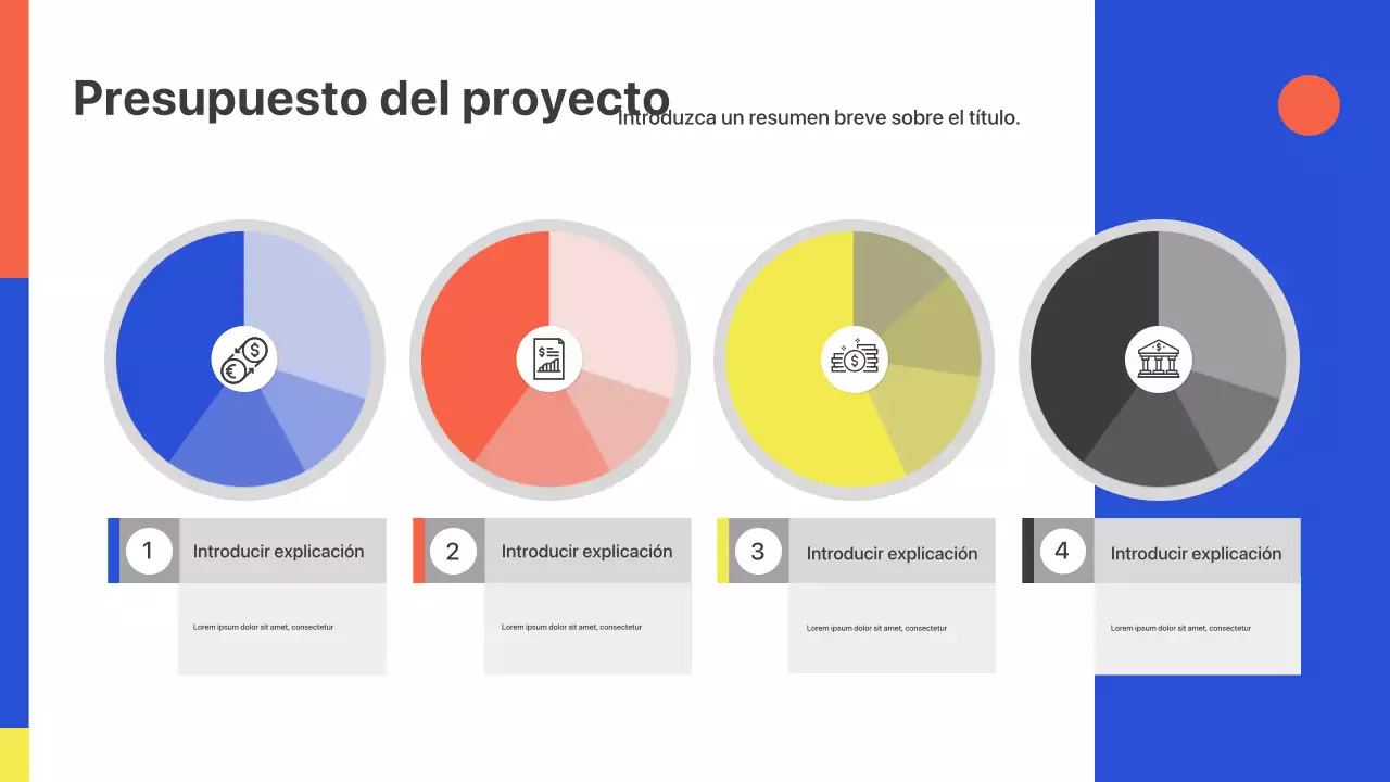 Presentación de lanzamiento de reunión empresarial geométrica colorida