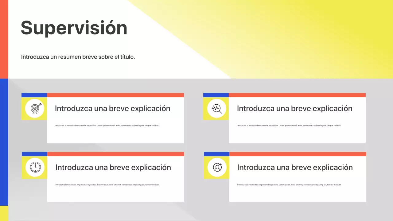 Presentación de lanzamiento de reunión empresarial geométrica colorida