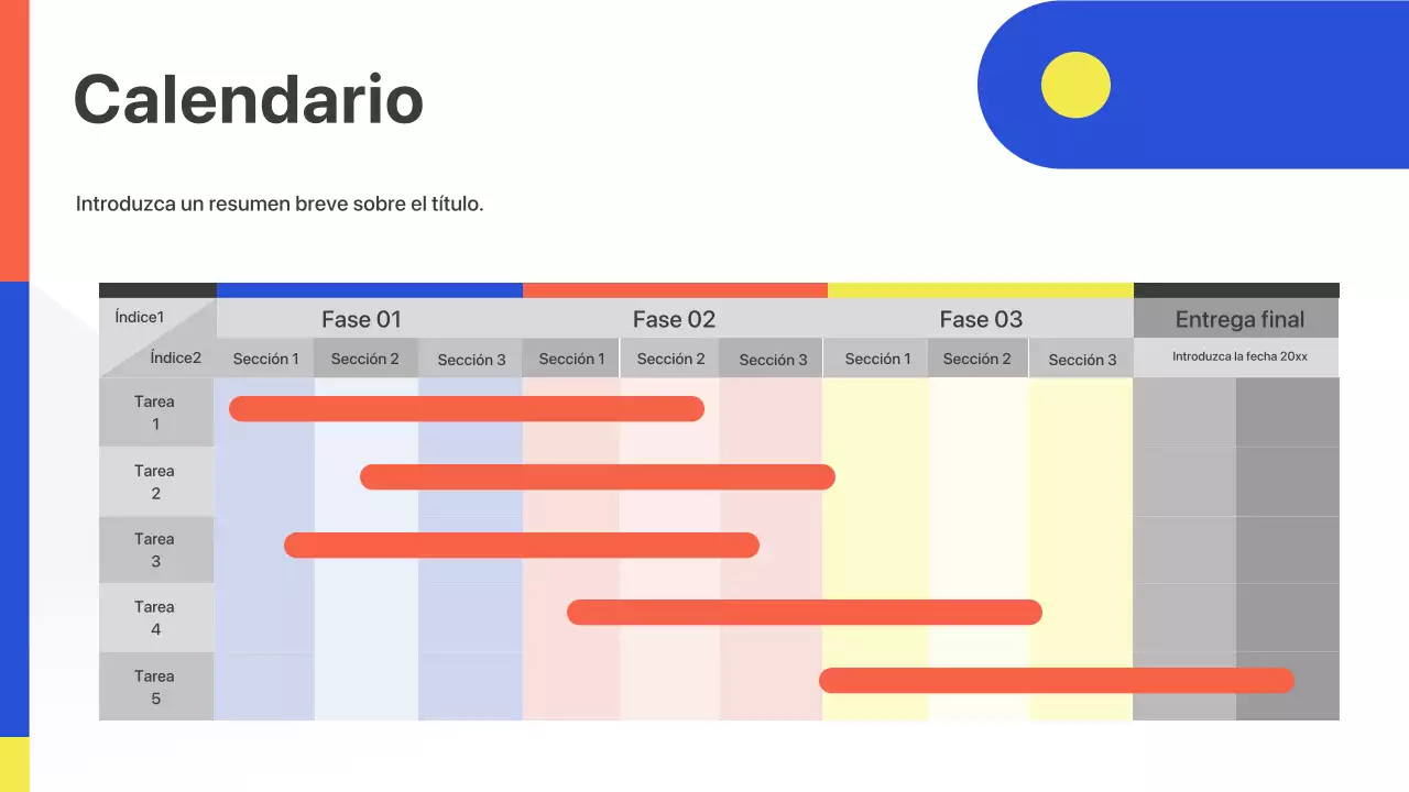 Presentación de lanzamiento de reunión empresarial geométrica colorida